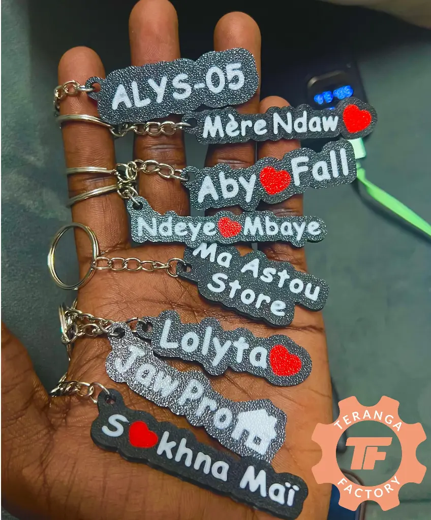 Porte-clé personnalisé  (rouge, rouge)